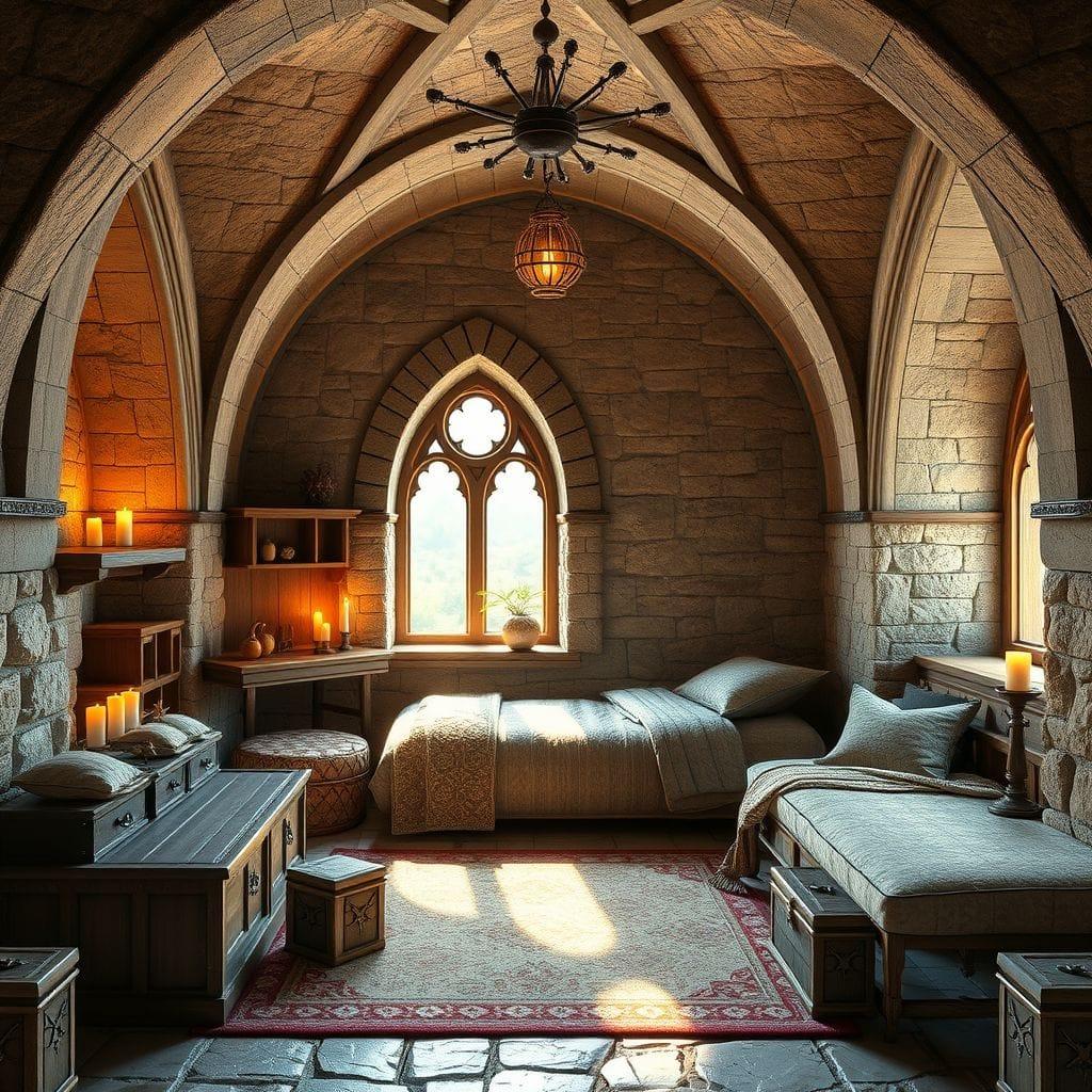 Medieval kids room - AI Generated