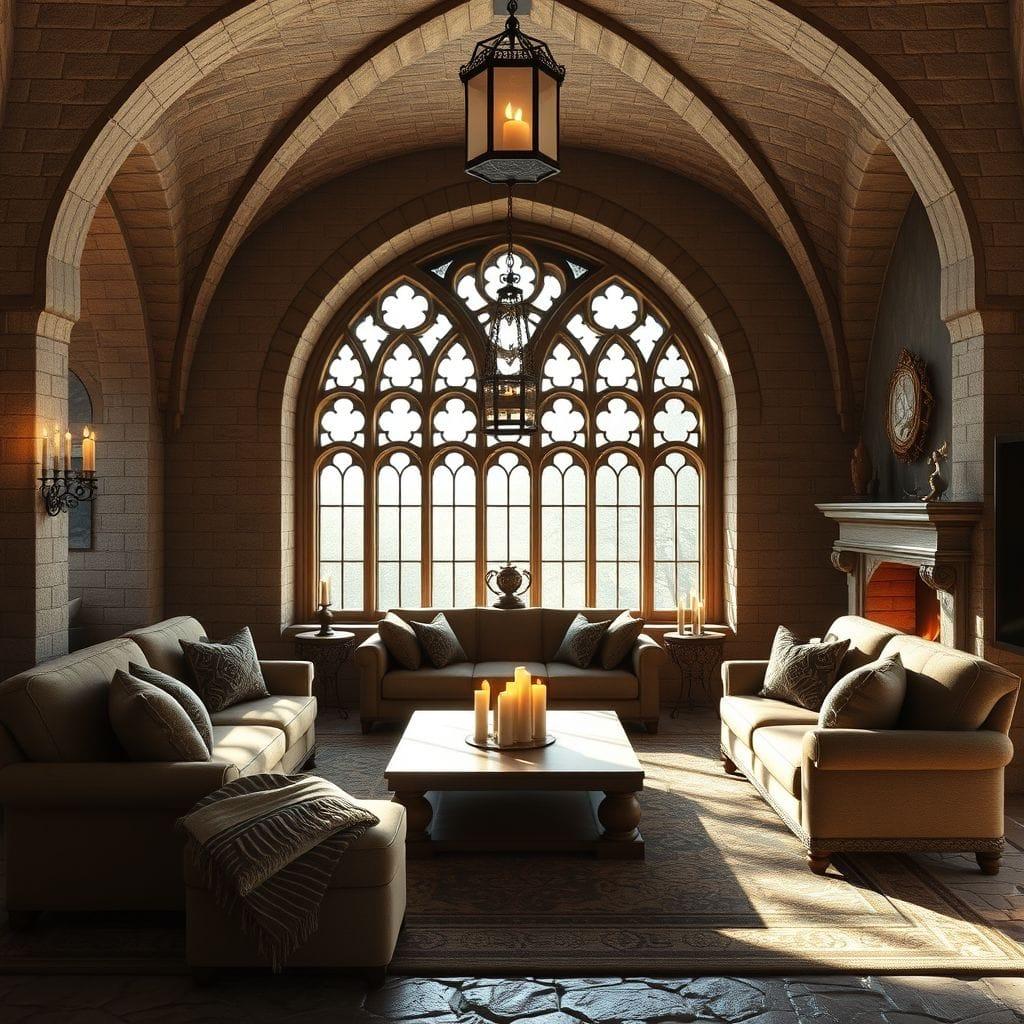 Medieval living room - AI Generated