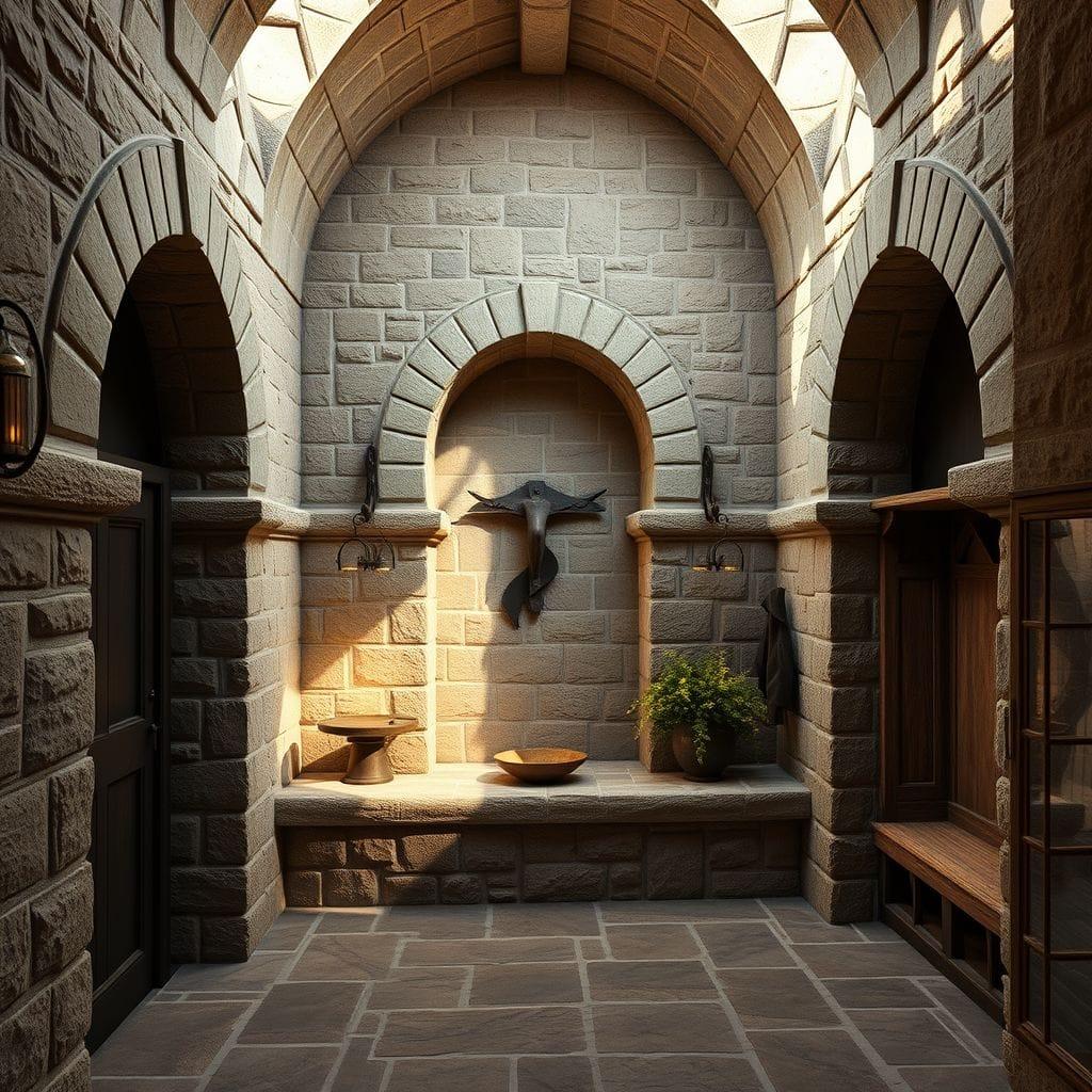 Medieval mudroom - AI Generated