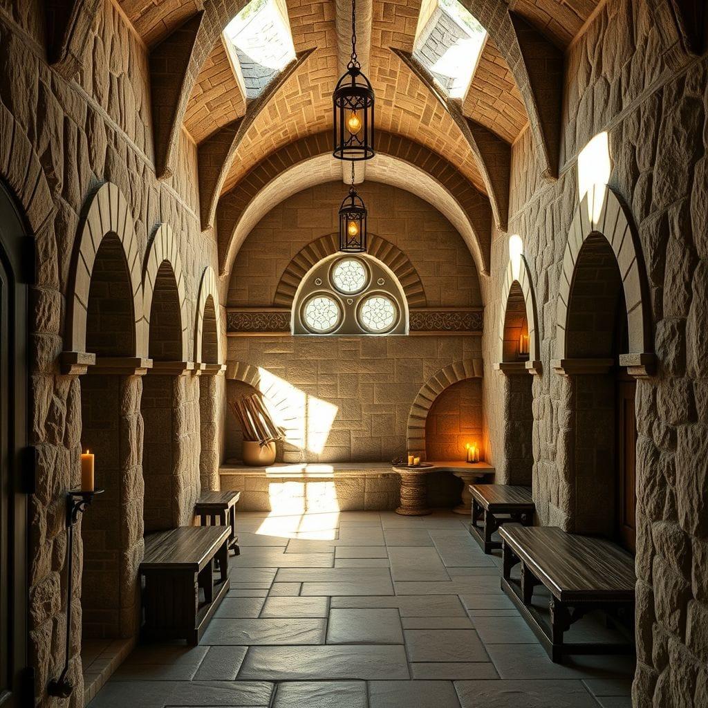 Medieval mudroom - AI Generated