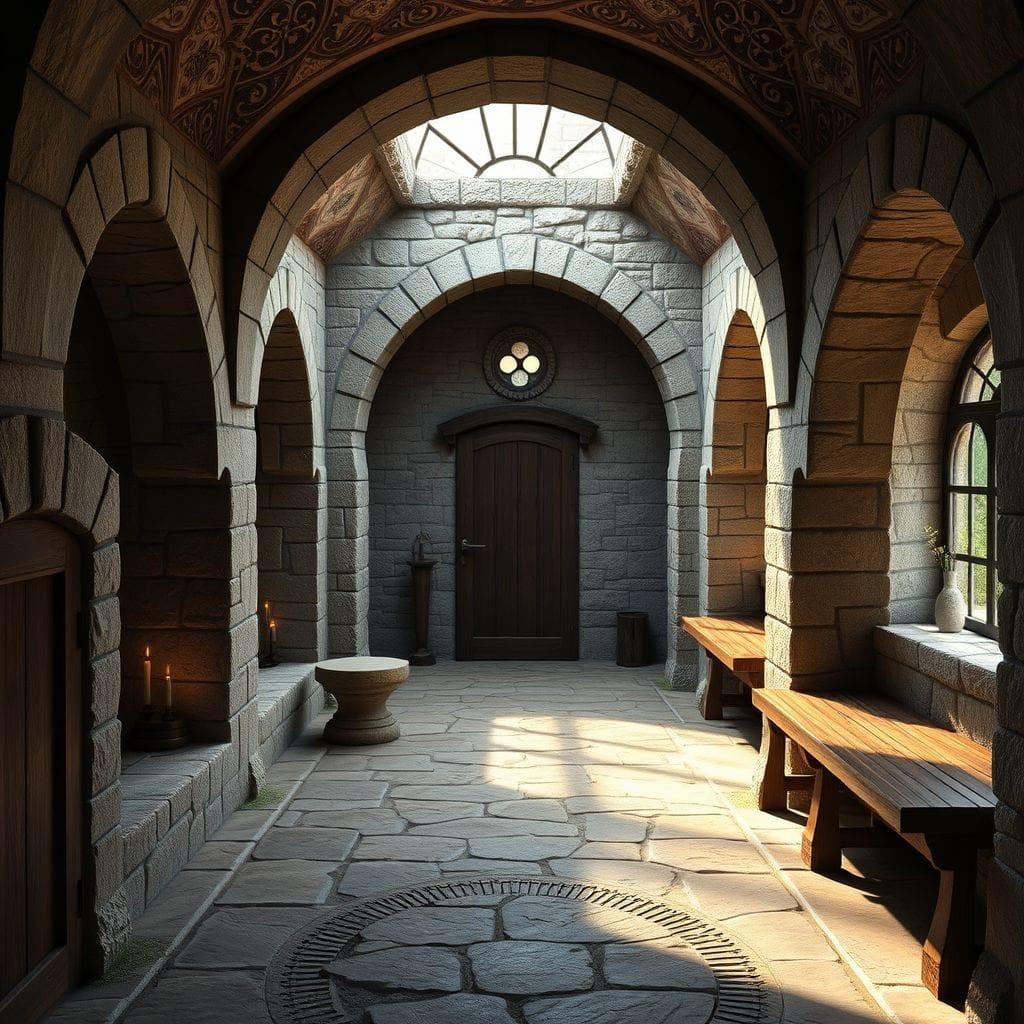 Medieval mudroom - AI Generated
