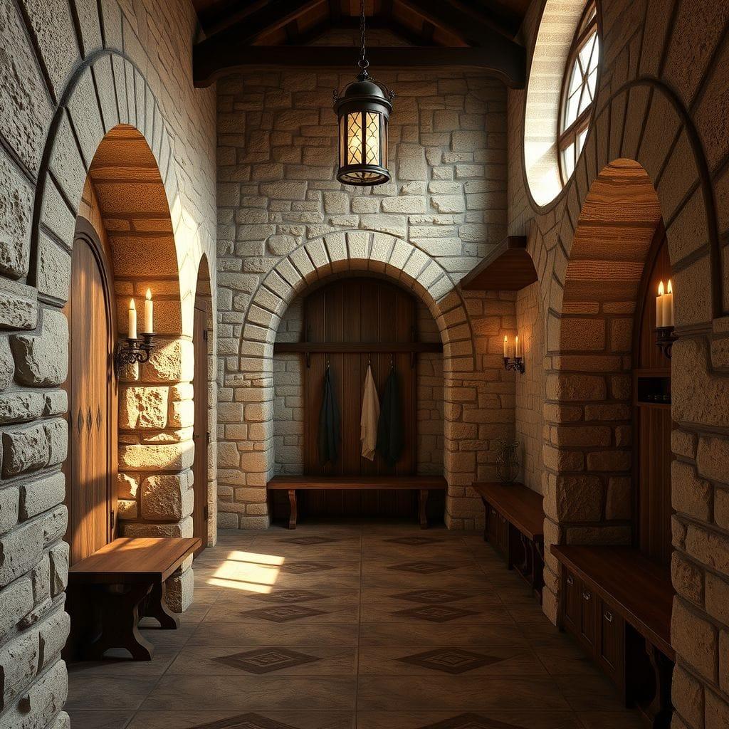 Medieval mudroom - AI Generated