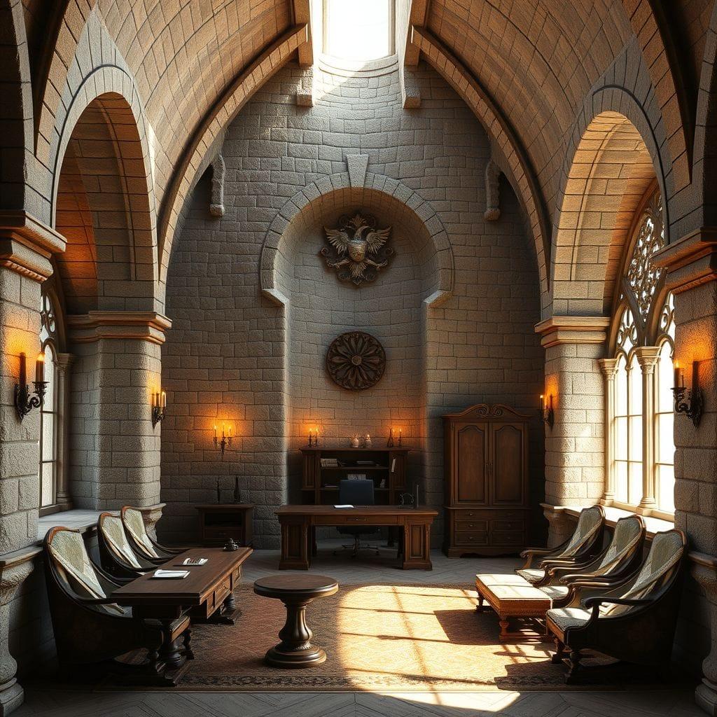 Medieval office - AI Generated