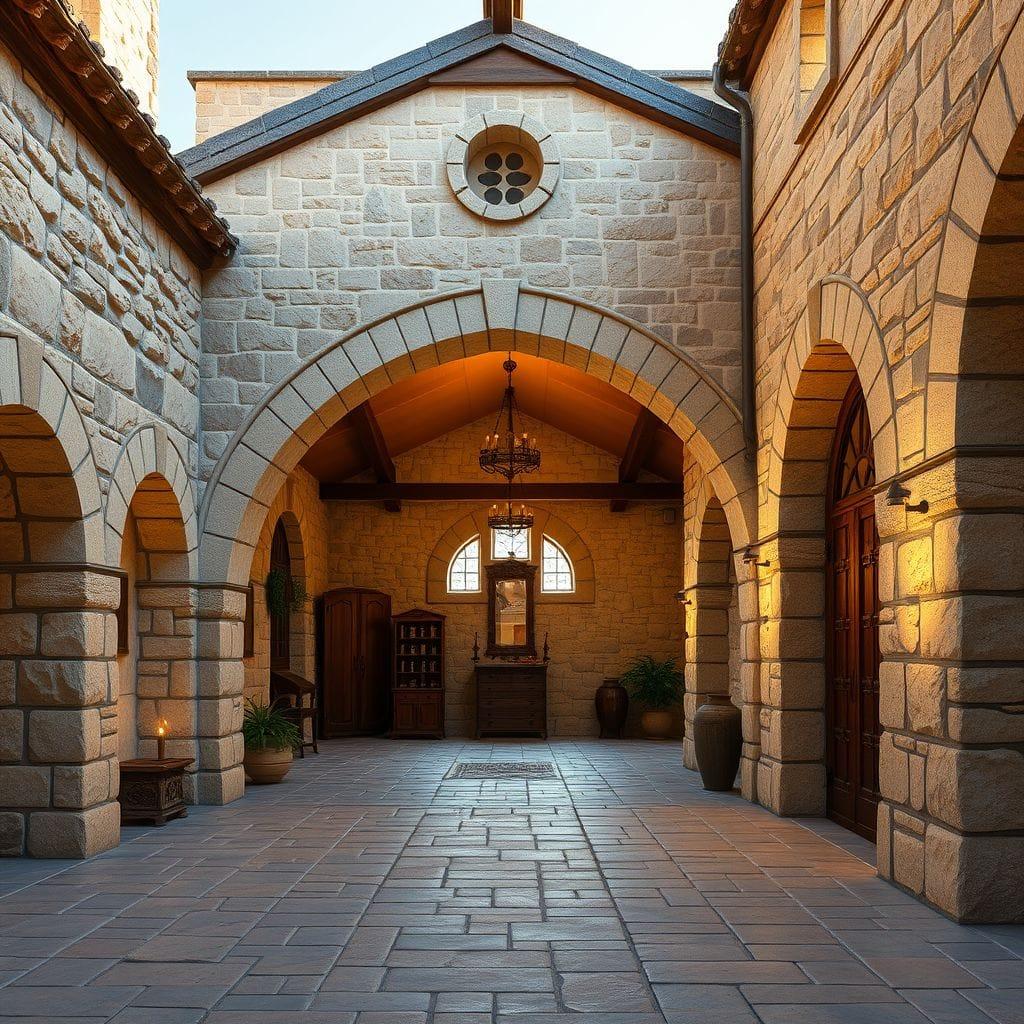 Medieval outdoor garage - AI Generated