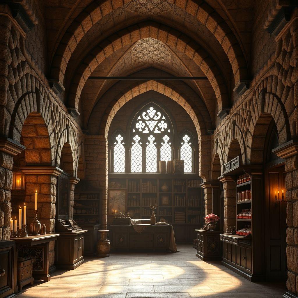 Medieval store - AI Generated