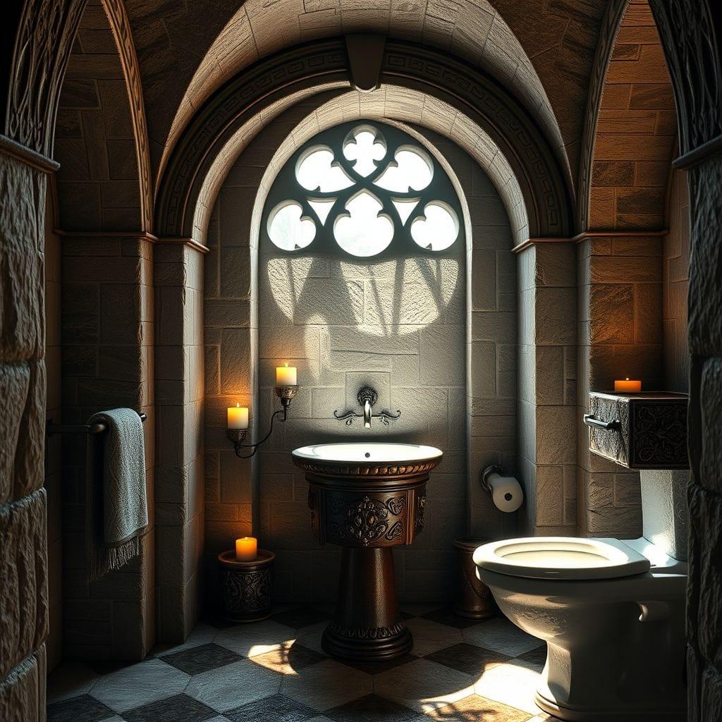 Medieval toilet - AI Generated