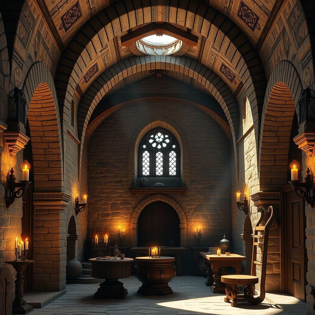 Medieval workshop - AI Generated
