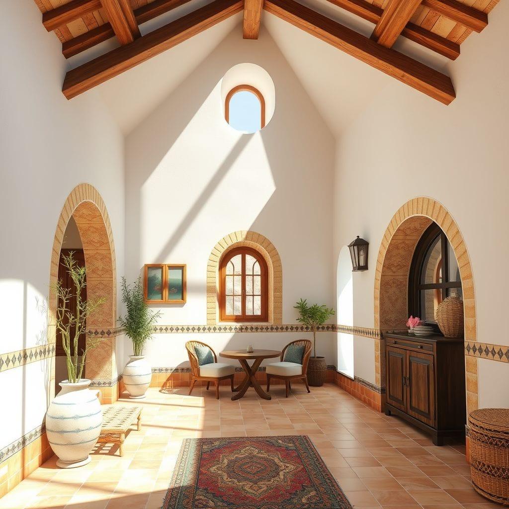 Mediterranean attic - AI Generated