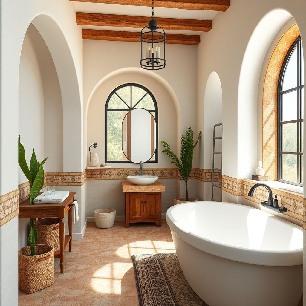 Mediterranean bathroom - AI Generated