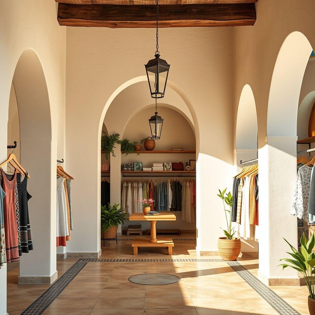 Mediterranean clothing store - AI Generated