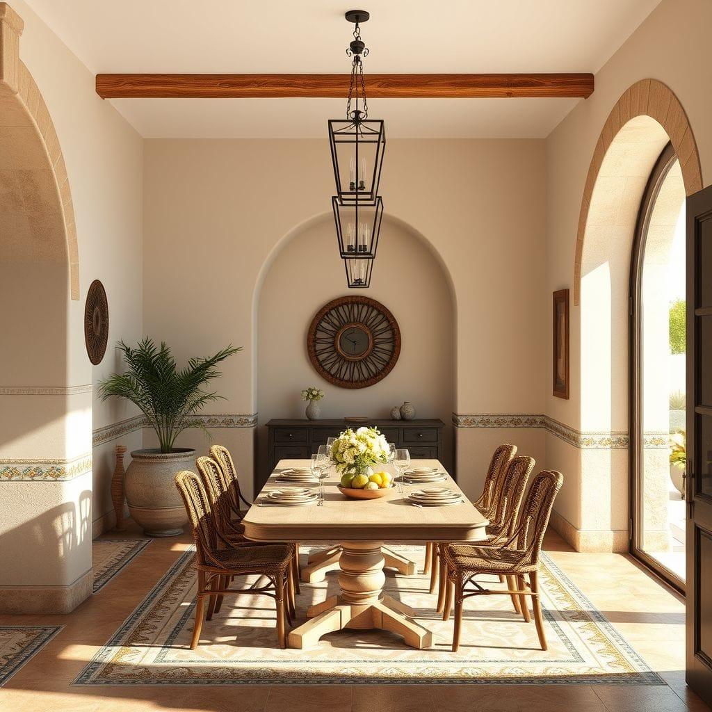 Mediterranean dining room - AI Generated