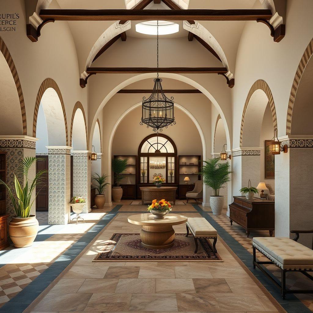 Mediterranean exhibition space - AI Generated