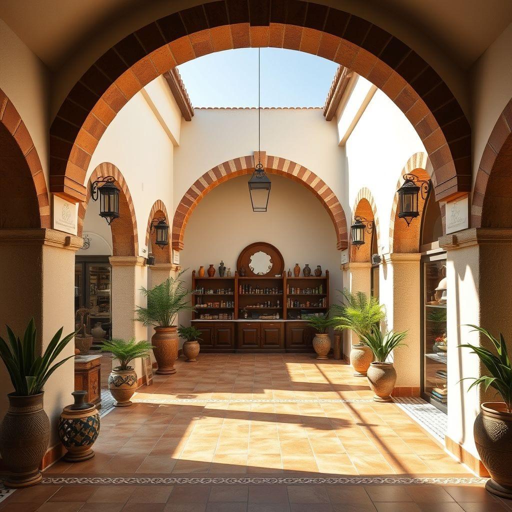 Mediterranean exhibition space - AI Generated