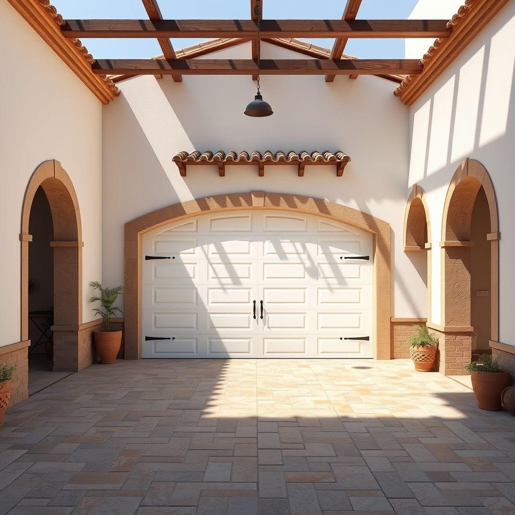 Mediterranean garage - AI Generated