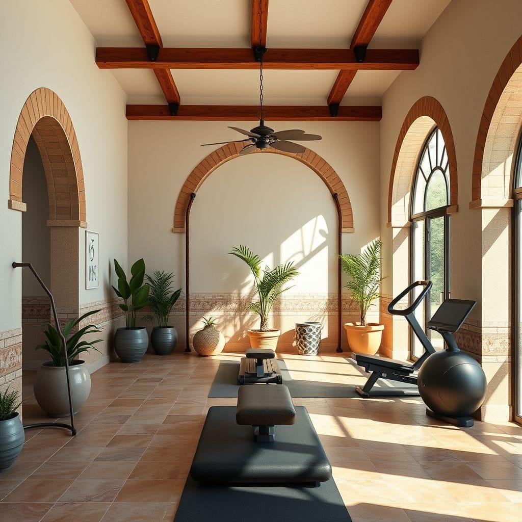 Mediterranean gym - AI Generated