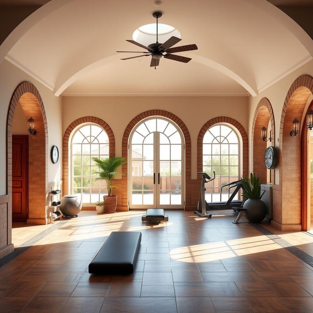 Mediterranean gym - AI Generated