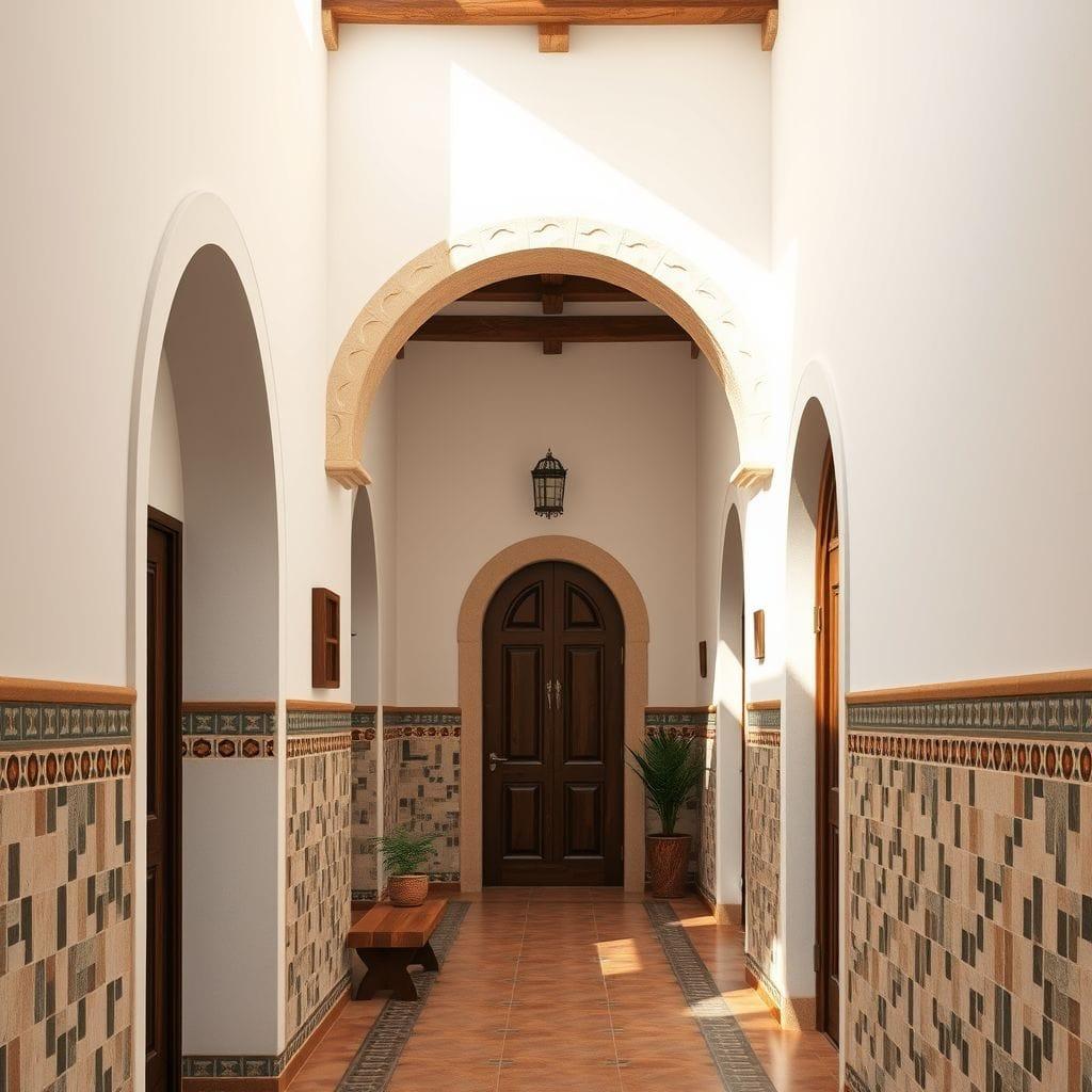 Mediterranean hallway - AI Generated