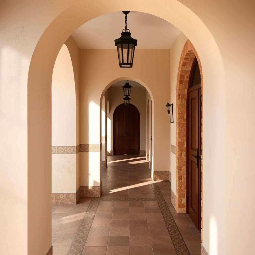Mediterranean hallway - AI Generated