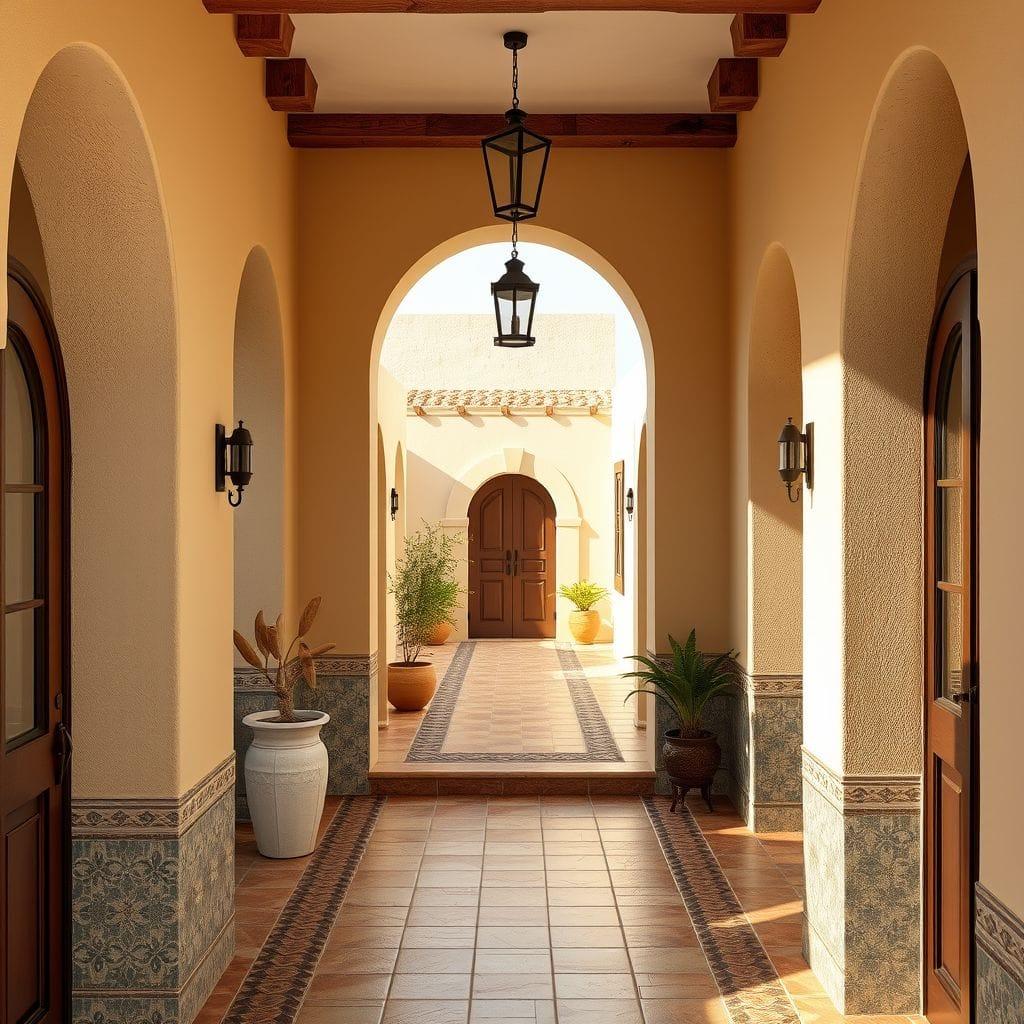 Mediterranean hallway - AI Generated