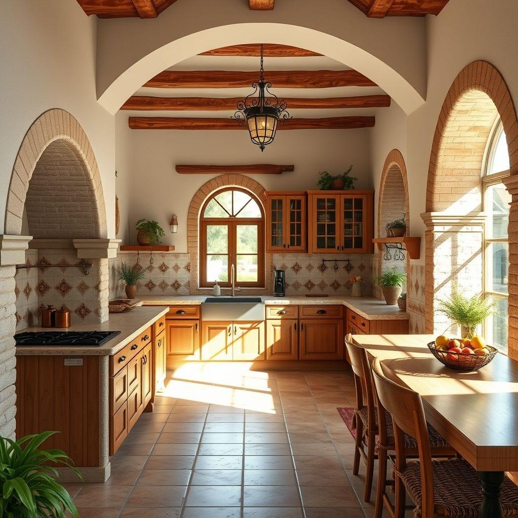 Mediterranean kitchen - AI Generated