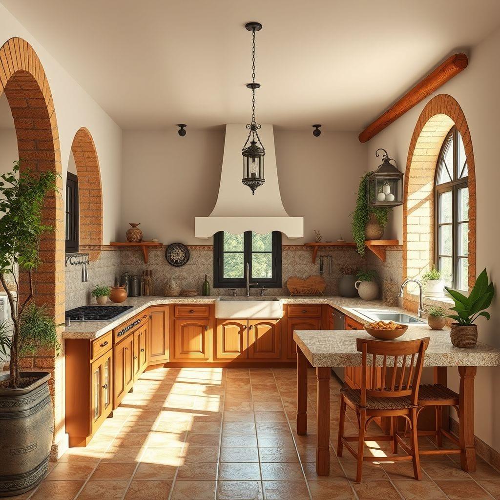 Mediterranean kitchen - AI Generated