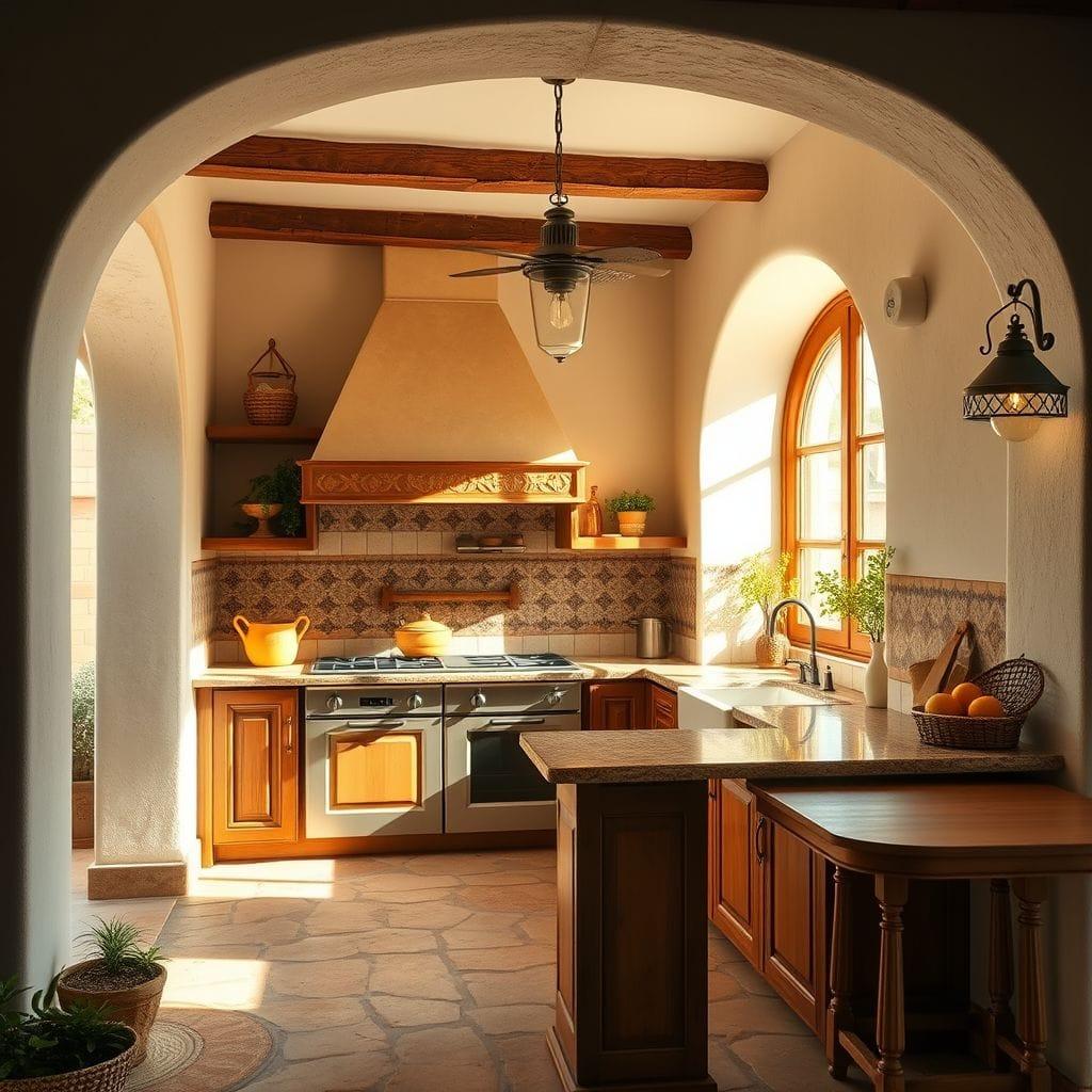 Mediterranean kitchen - AI Generated