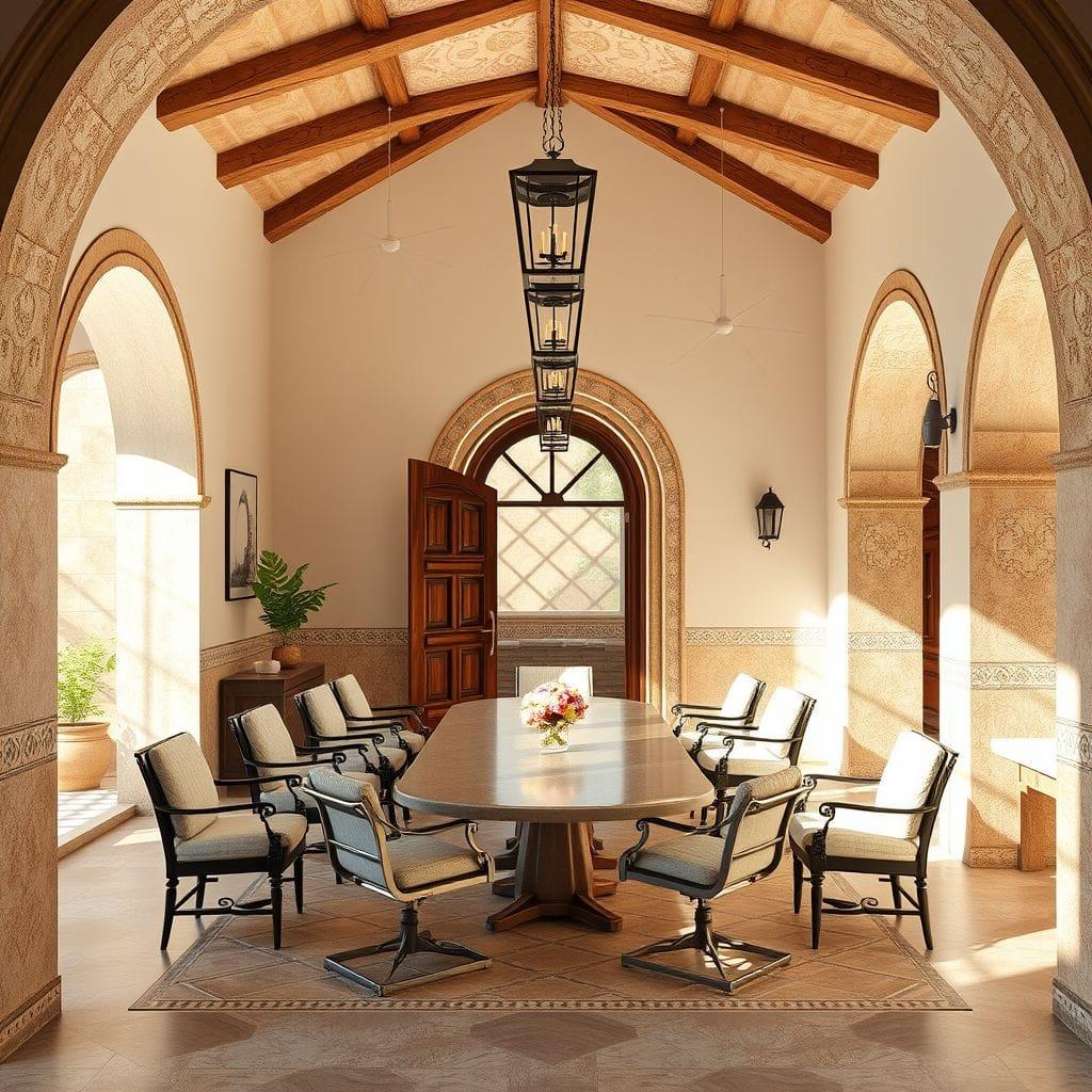 Mediterranean meeting room - AI Generated