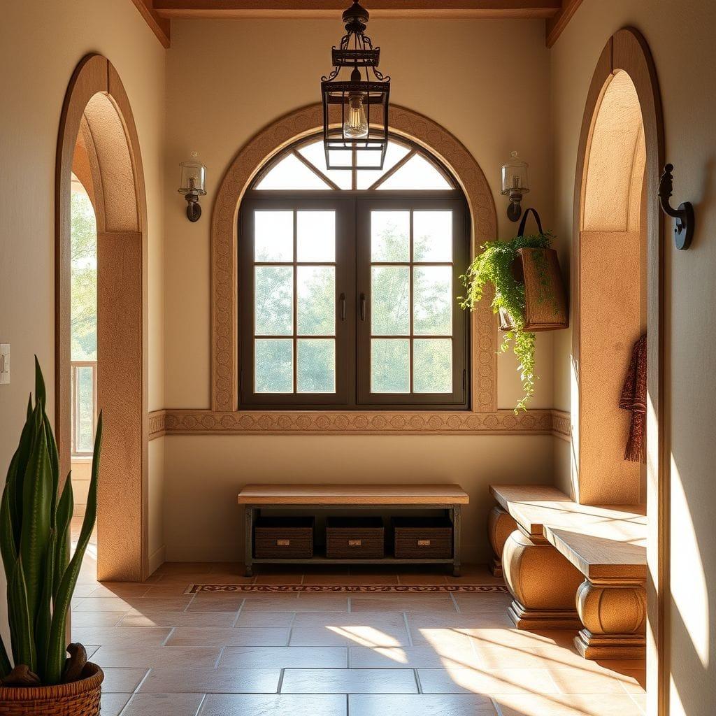 Mediterranean mudroom - AI Generated