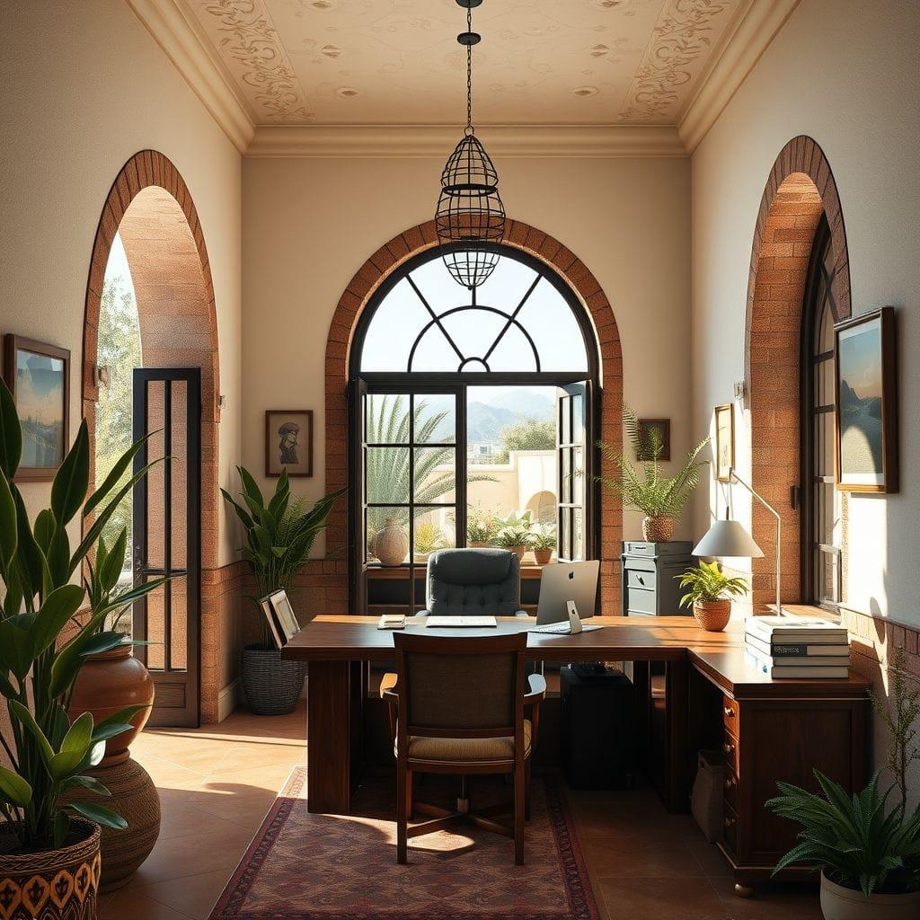 Mediterranean office - AI Generated