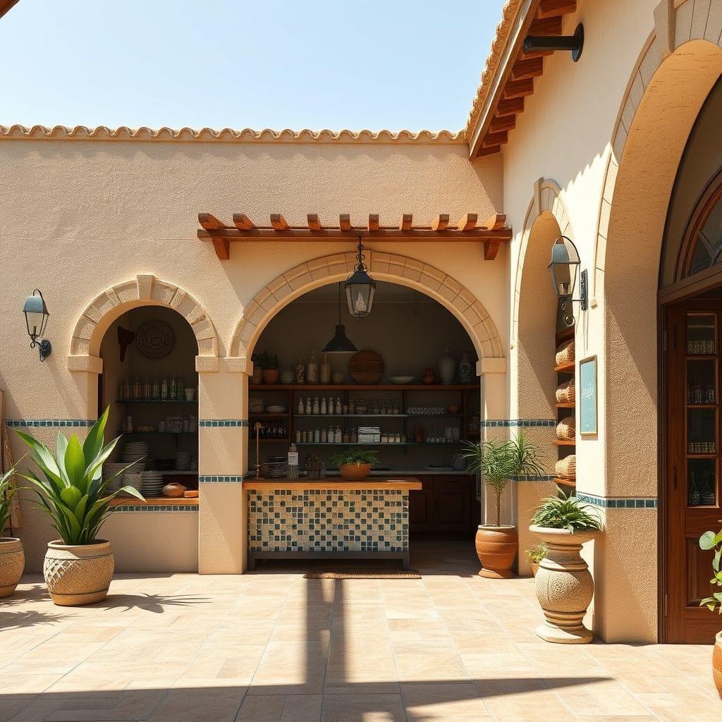 Mediterranean store - AI Generated