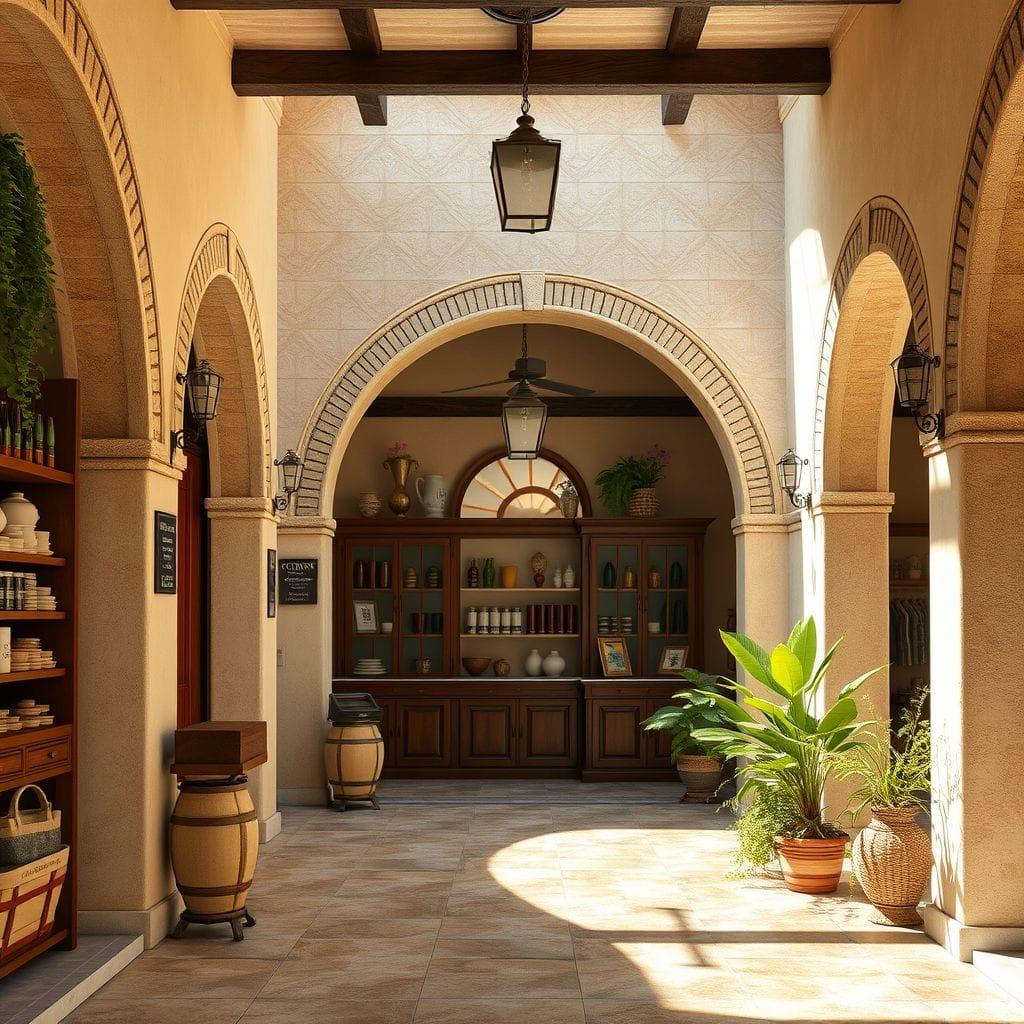 Mediterranean store - AI Generated