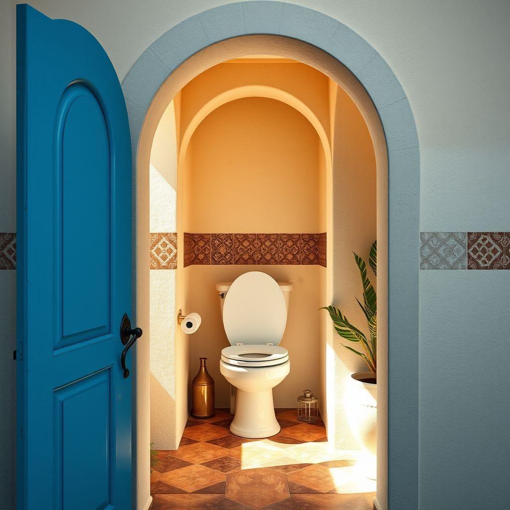 Mediterranean toilet - AI Generated