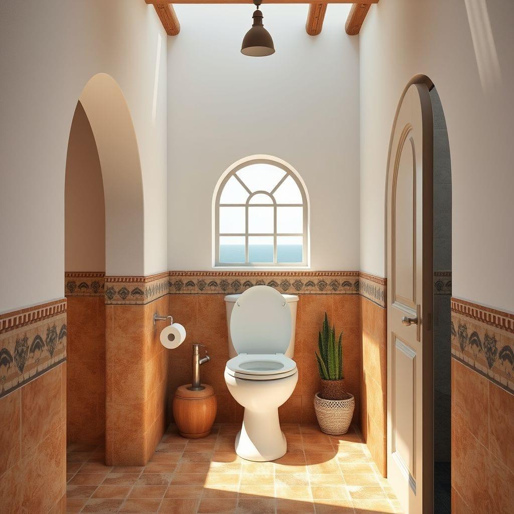 Mediterranean toilet - AI Generated