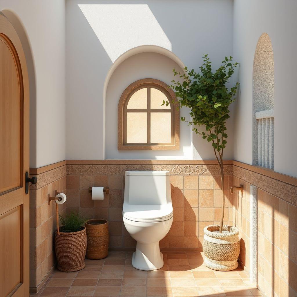 Mediterranean toilet - AI Generated