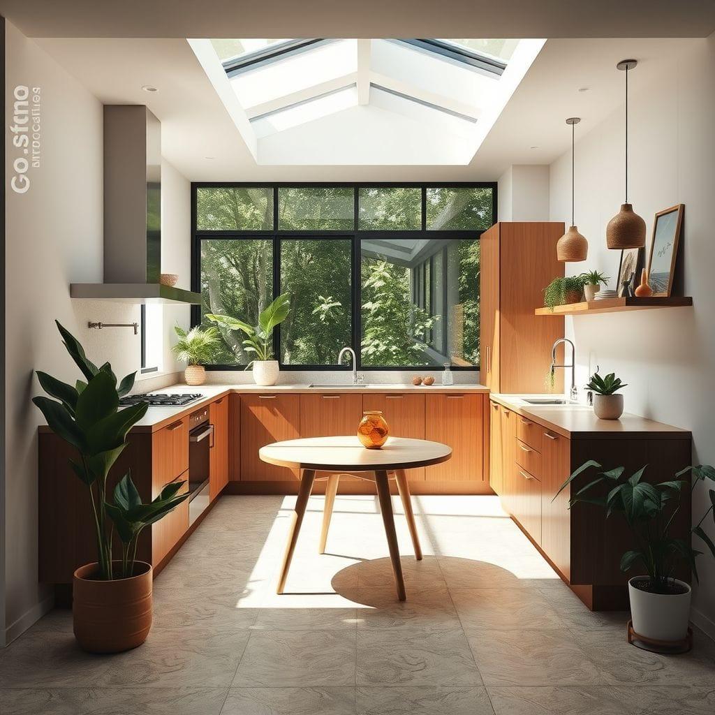 Midcentury Modern kitchen - AI Generated