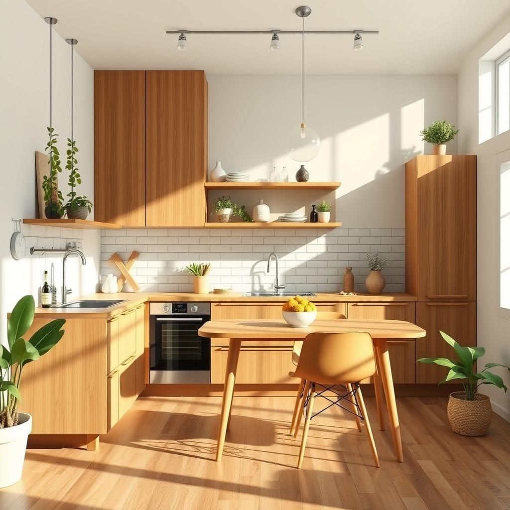Midcentury Modern kitchen - AI Generated