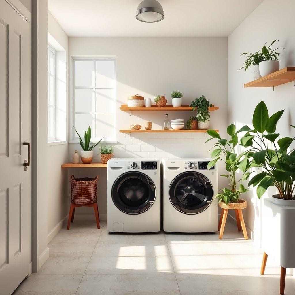 Midcentury Modern laundry room - AI Generated