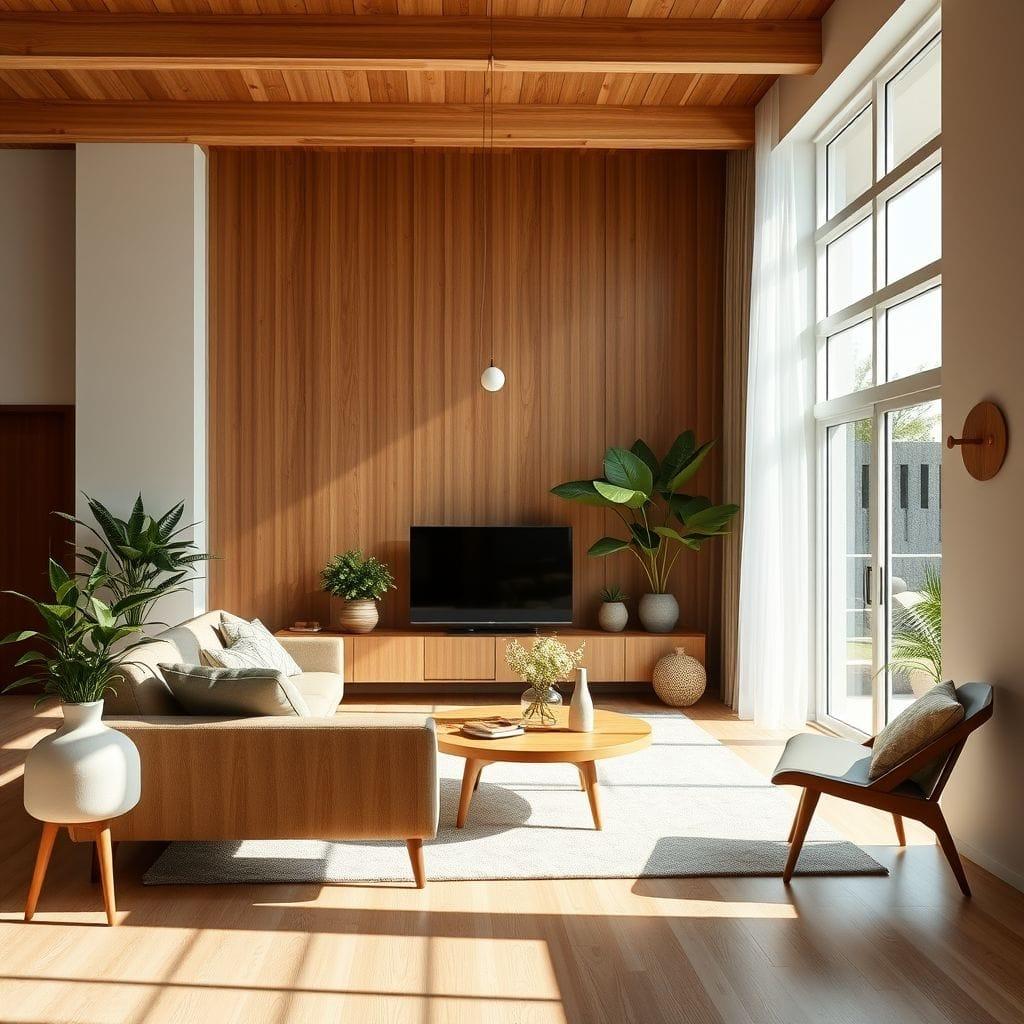 Midcentury Modern living room - AI Generated