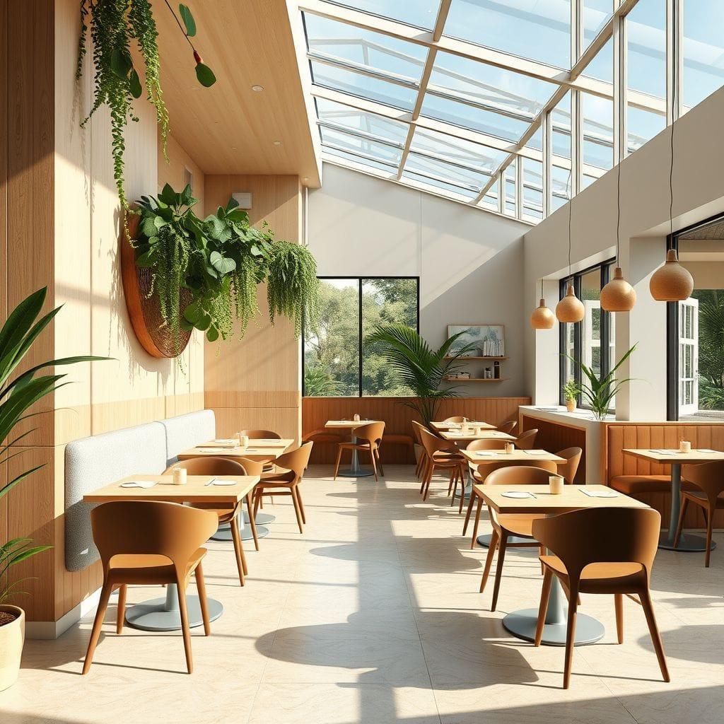 Midcentury Modern restaurant - AI Generated
