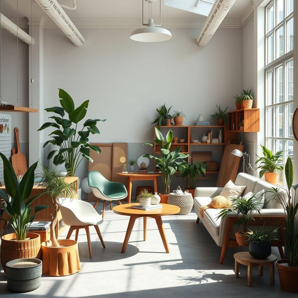 Midcentury Modern workshop - AI Generated