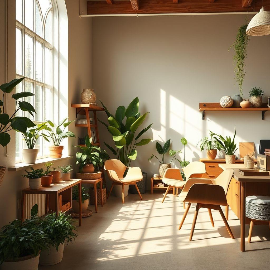 Midcentury Modern workshop - AI Generated