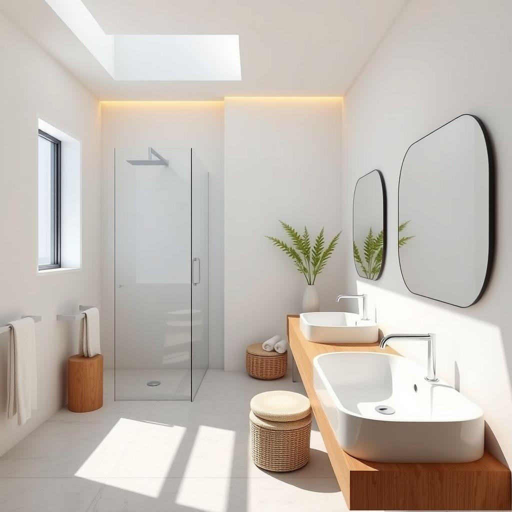 Minimalist bathroom - AI Generated