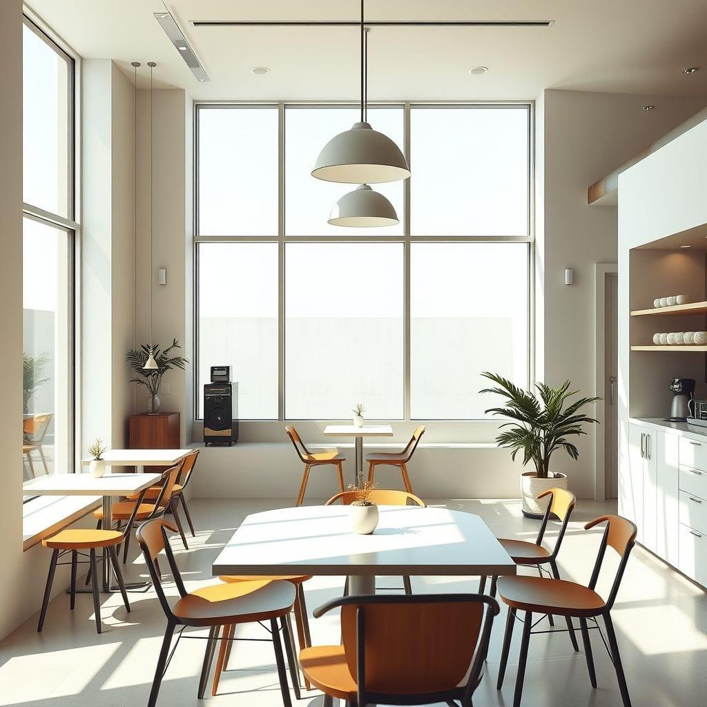 Minimalist coffee shop - AI Generated