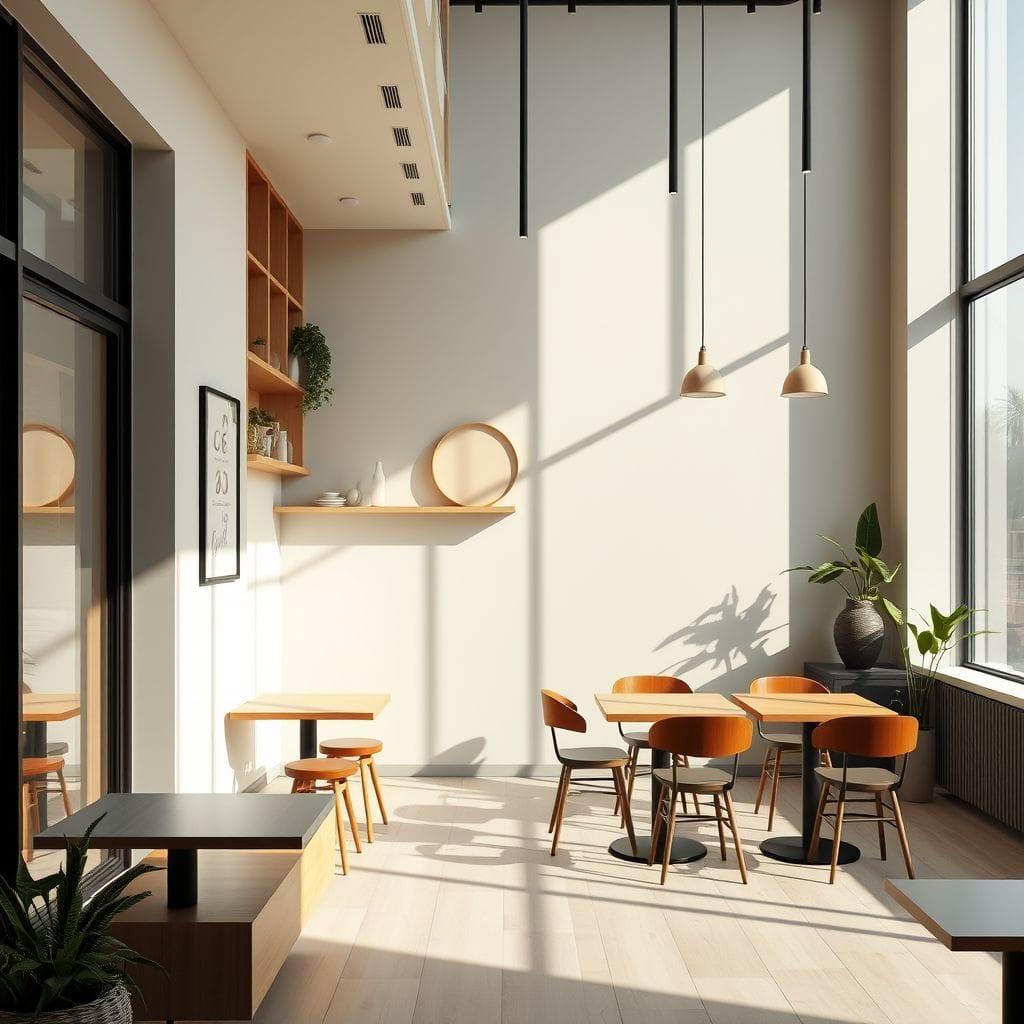 Minimalist coffee shop - AI Generated