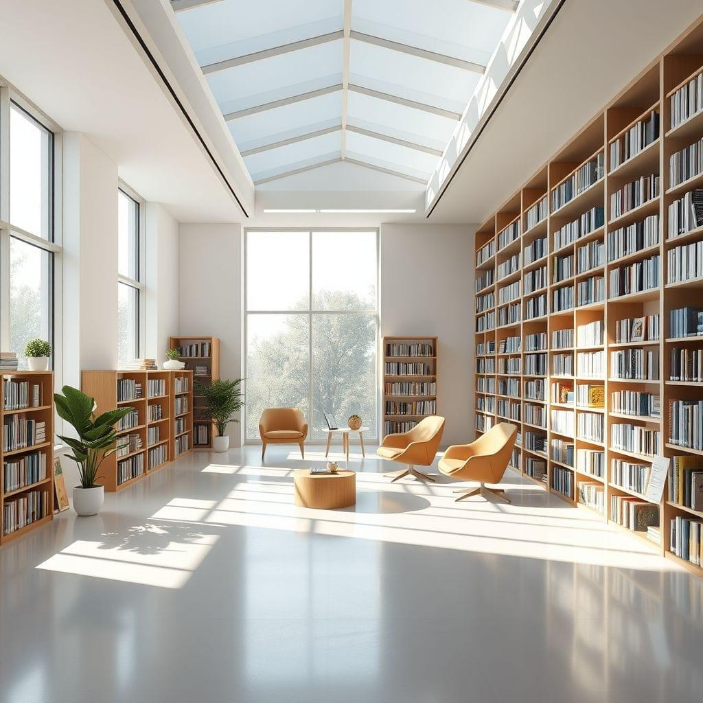 Minimalist library - AI Generated