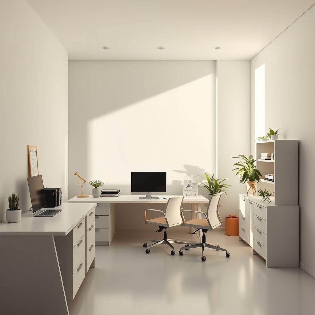 Minimalist study room - AI Generated