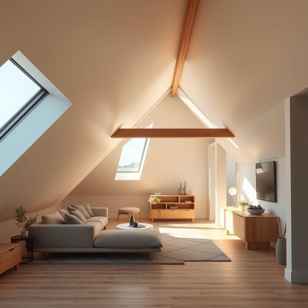 Modern attic - AI Generated