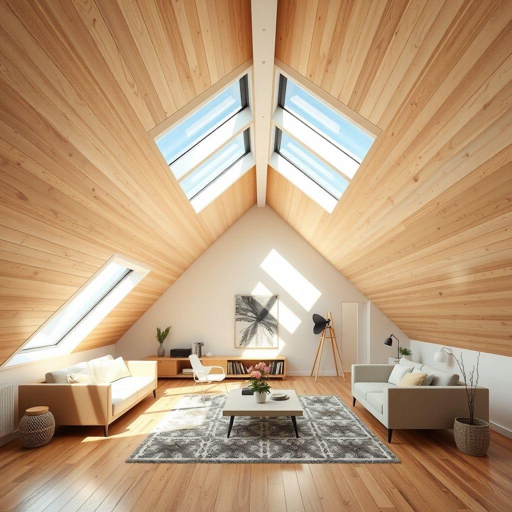 Modern attic - AI Generated