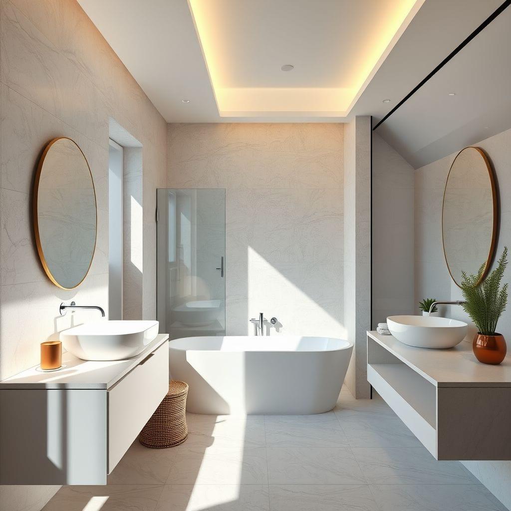 Modern bathroom - AI Generated