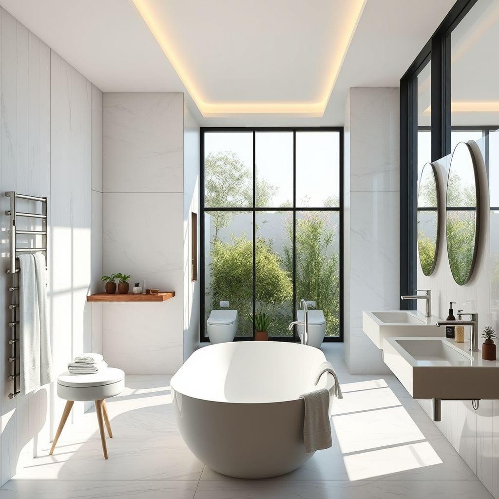Modern bathroom - AI Generated